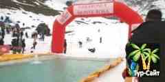 Валле-д'Аоста приглашает перепрыгнуть бассейн на лыжах