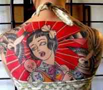 Красочные и таинственные японские татуировки